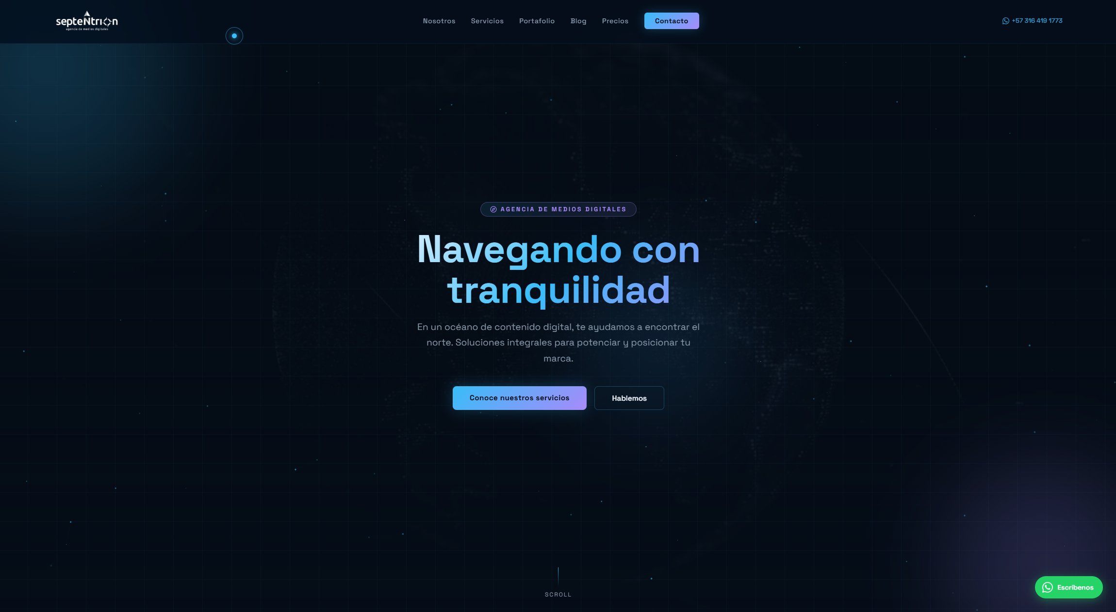 Sitio web Septentrion